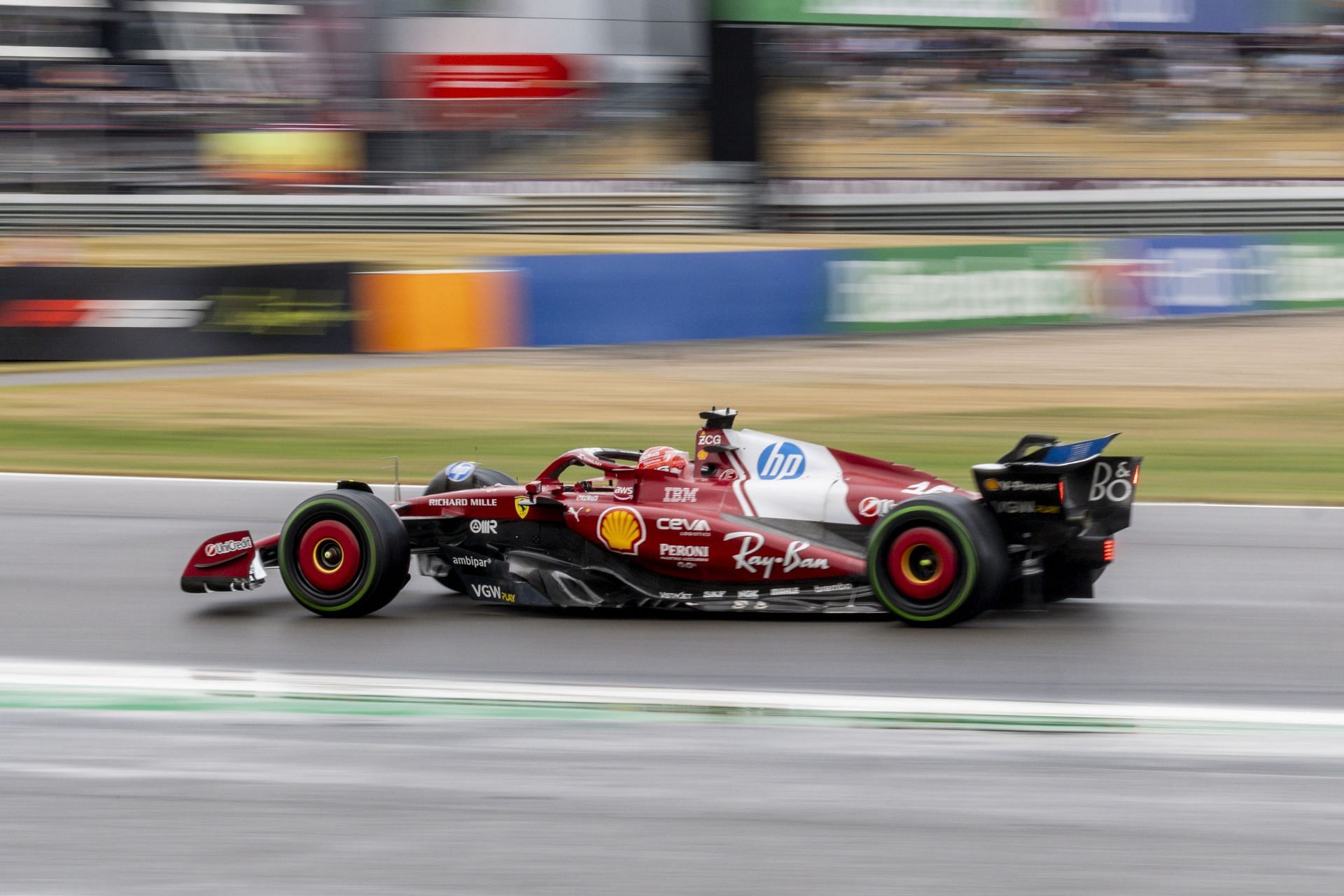 Charles Leclerc during the British Prix - Source: Getty